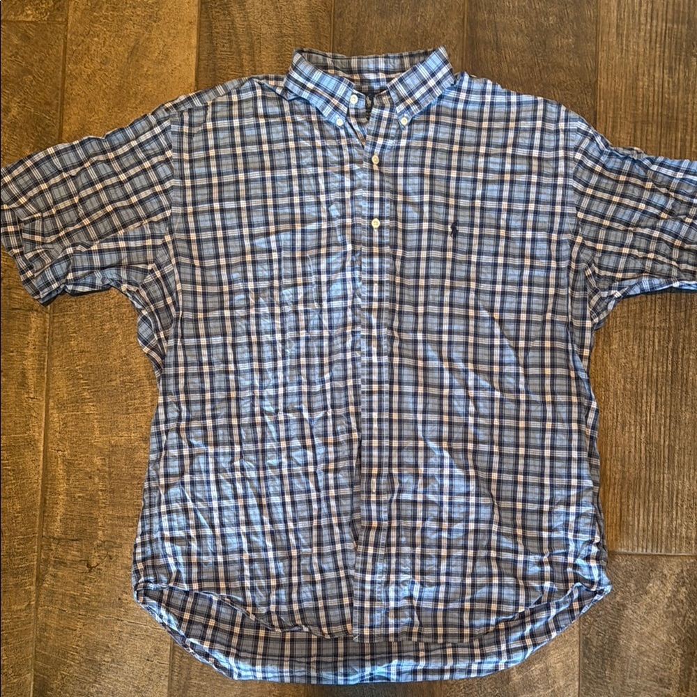 Blue Plaid Ralph Lauren Men's Shirt
